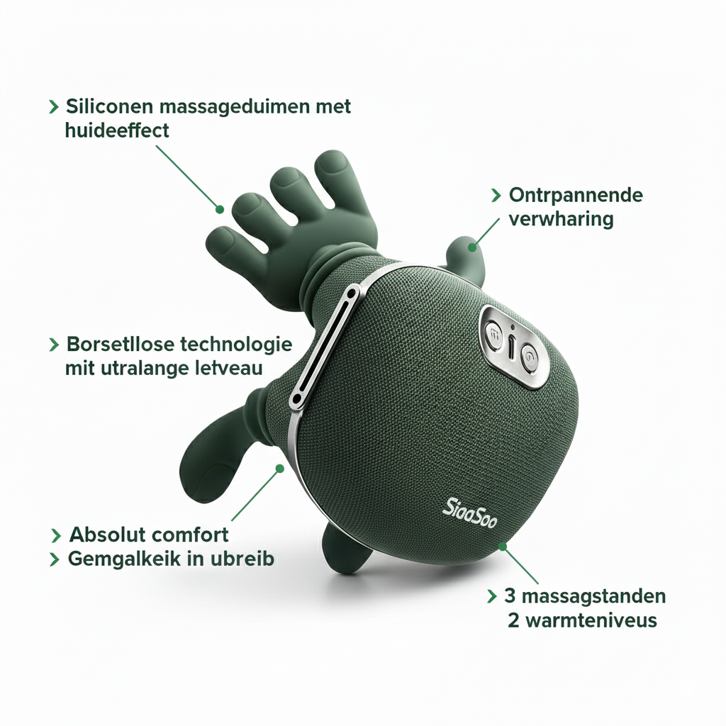 Siaasoo™ – Intelligente Shiatsu Massager met Ergonomische Vingertechnologie